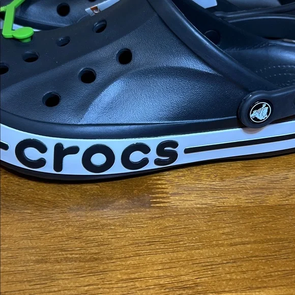 CROC UNIXES Bayaband Black Clogs size M 11 - Picture 3 of 6